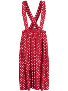 Comme Des Garçons Comme Des Garçons jupe à pois - Rouge