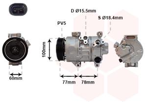 Van Wezel Airco compressor 5300K584