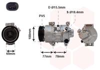 Van Wezel Airco compressor 5300K584 - thumbnail