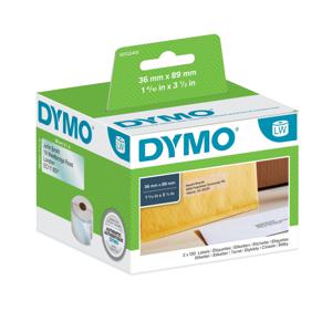 Dymo adres-etiketten groot 36 x 89 mm transp. 260 st. 99013