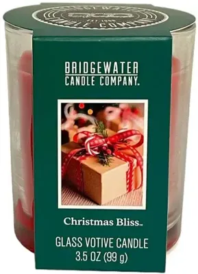 Bridgewater geurkaars glas votive christmas bliss