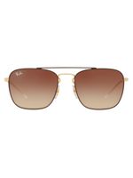Ray-Ban lunettes de soleil à monture carrée - Or