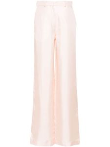 Lanvin pantalon en soie à coupe ample - Rose