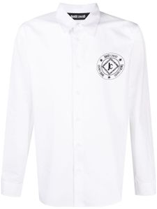 Just Cavalli chemise en coton à patch logo - Blanc