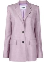 MSGM blazer à fines rayures - Violet - thumbnail