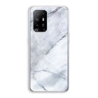 Witte marmer: Oppo A94 5G Transparant Hoesje