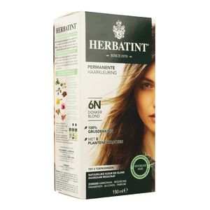 Herbatint Permanente Haarkleuring Donkerblond 6N Gevoelige Hoofdhuid 150ml