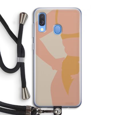 Bikini body: Samsung Galaxy A40 Transparant Hoesje met koord