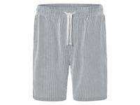 LIVERGY Korte heren broek (Zwart/wit, XL)