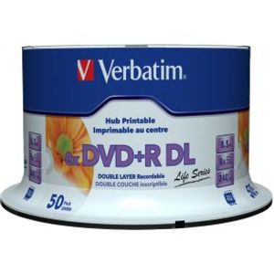 Verbatim DVD+R DL 8X 50st Spindle Printable