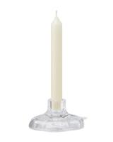 051 Kandelaar 9.7x5cm Glas Transparant Bloem (transparant)