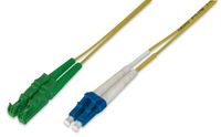 Digitus 3m E2000 (8° APC) - LC (PC) Glasvezel kabel E-2000 LC/PC OS2 Geel