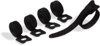 Durable Cavoline Grip Tie kabelbinder met klittenband, zwart, pak van 5 stuks - thumbnail