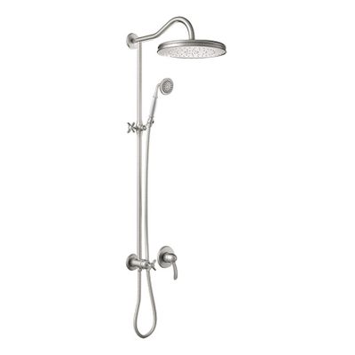 Regendouche set Tres Clasic | Inbouw | Mengkraan | 1-weg | Vintage | RVS look
