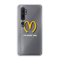 I'm lovin' you: Xiaomi Mi Note 10 Pro Transparant Hoesje
