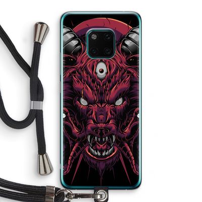 Hell Hound and Serpents: Huawei Mate 20 Pro Transparant Hoesje met koord