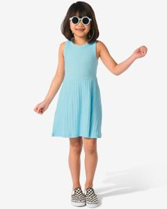 HEMA Kinderjurk Rib Aqua (aqua)