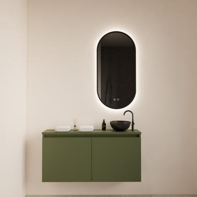 BWS Fonteinmeubel Meadow 100x50 cm Olijf Groen Incl. Topplaat - Fonteinmeubel Meadow 100x50 cm Olijf Groen Incl. Topplaat