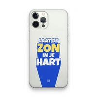 Laat de zon in je hart: iPhone 12 Pro Max Transparant Hoesje