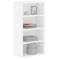 Bijzetkast ODDA 40x24x79 cm massief grenenhout wit