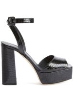 Giuseppe Zanotti sandales New Betty en cuir - Noir - thumbnail