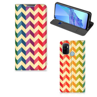 OPPO A53 | A53s Hoesje met Magneet Zigzag Multi Color