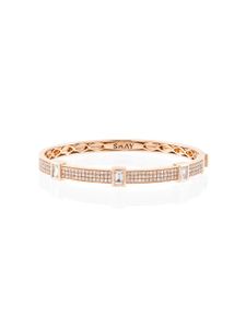 SHAY bracelet Baguette en or rose 18ct - Métallisé