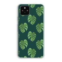 Monstera leaves: Google Pixel 5a 5G Transparant Hoesje