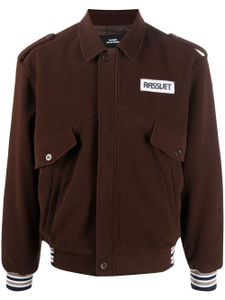 RASSVET veste à patch logo - Marron