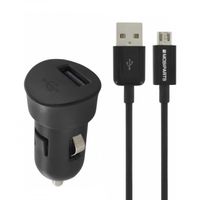 Mobiparts Premium USB Car Charger 1A incl. micro usb kabel - thumbnail