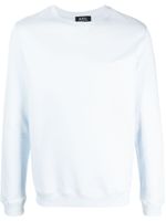 A.P.C. sweat à logo imprimé - Bleu