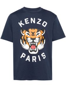 Kenzo t-shirt Lucky Tiger en coton - Bleu