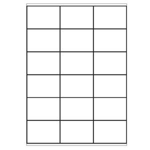 A4 etiketten 70 x 48 mm wit 100 vel Sorex