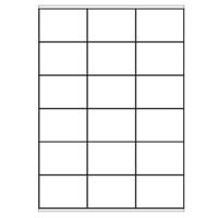 A4 etiketten 70 x 48 mm wit 100 vel Sorex