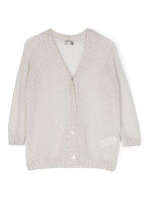 Il Gufo cardigan boutonné à col v - Gris