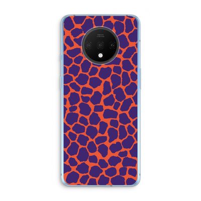 Purple Giraffe: OnePlus 7T Transparant Hoesje