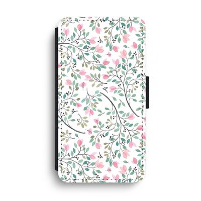 Sierlijke bloemen: iPhone XS Max Flip Hoesje