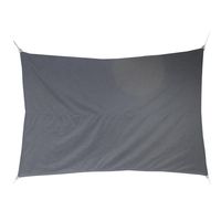 Premium kwaliteit schaduwdoek/zonnescherm Shae rechthoekig grijs 2 x 3 meter