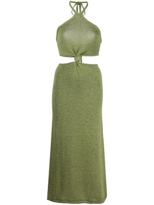 Cult Gaia robe Cameron à détail noué - Vert