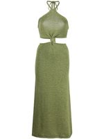 Cult Gaia robe Cameron à détail noué - Vert