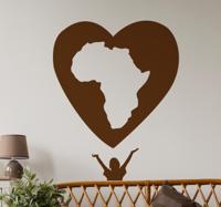 Muursticker Solidariteit liefde voor Afrika