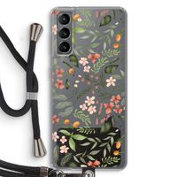 Sweet little flowers: Samsung Galaxy S21 Transparant Hoesje met koord