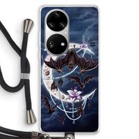 Vleermuizen Maan: Huawei P50 Pro Transparant Hoesje met koord