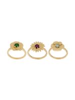 Aurelie Bidermann 18kt yellow gold Bouquet set of rings - Métallisé - thumbnail