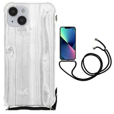 iPhone 14 Plus Stevig Telefoonhoesje White Wood iPhone 14 Plus Stevig Telefoonhoesje White Wood