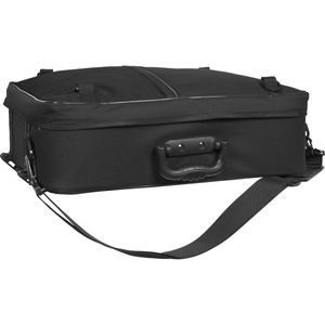 Greenlands dubbele fietstas touring 600d polyester 25 liter 35 x 47 x 15 cm zwart met reflectie