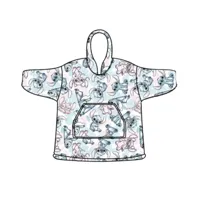 Stitch hoodie poncho 7 - 14 jaar - polyester