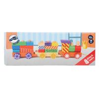 Small Foot houten stapelblokken trein, 16dlg. Small Foot houten stapelblokken trein, 16dlg.