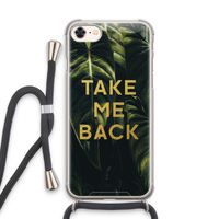 Take me back: iPhone 7 Transparant Hoesje met koord