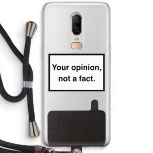 Your opinion: OnePlus 6 Transparant Hoesje met koord